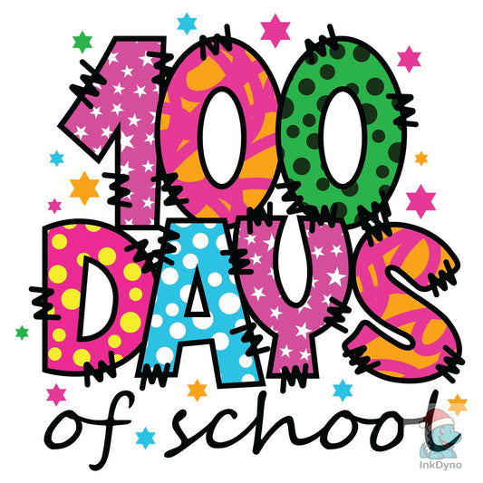 100 Days of School - DTF Transfer