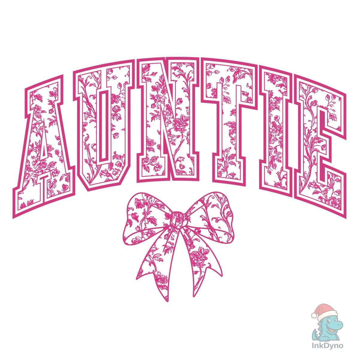 Auntie Chinoiserie Pink Coquette Bow