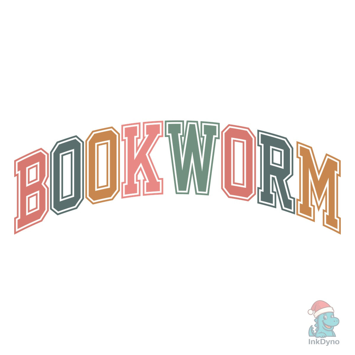 Retro Bookworm Teacher Design