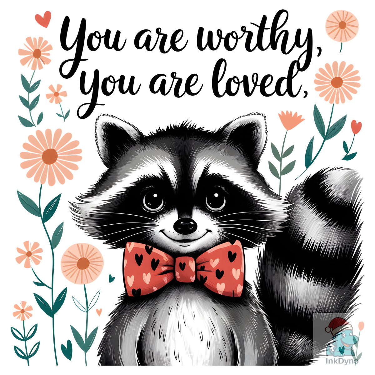 Valentine Raccoon Sublimation