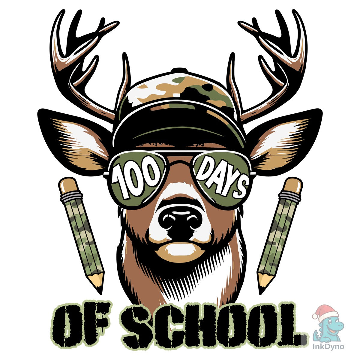 Boys 100 Days Camo Deer
