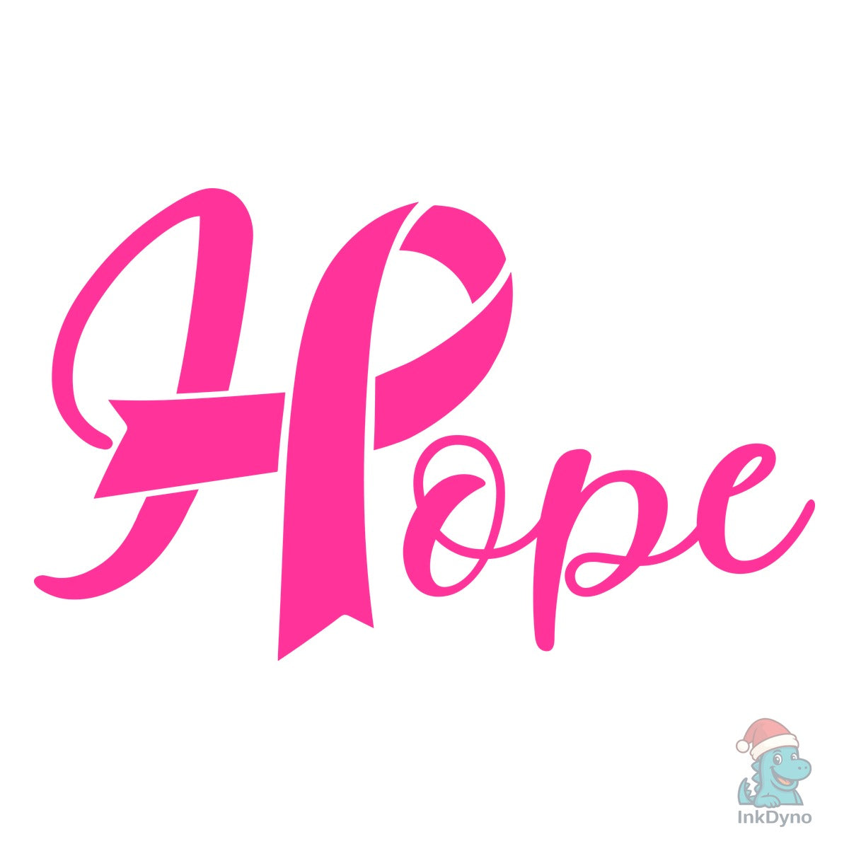 Hope Breast Cancer Awareness Ribbon