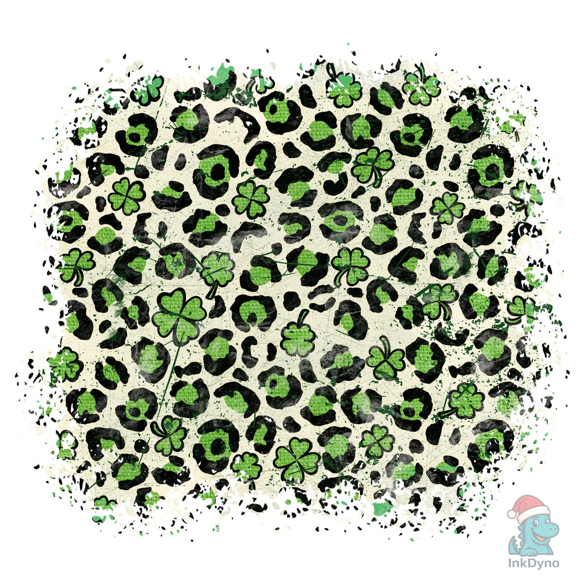 Shamrock Leopard Grunge