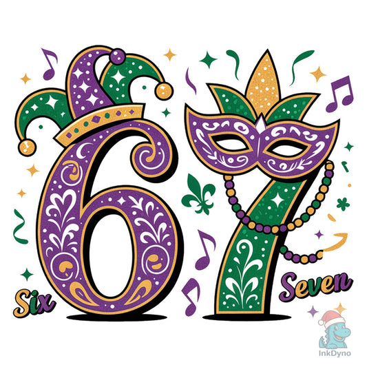 67 Mardi Gras Trendy Mardi Gras - DTF Transfer