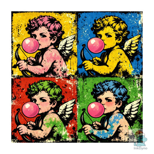 Cupid Bubblegum Pop Art - DTF Transfer