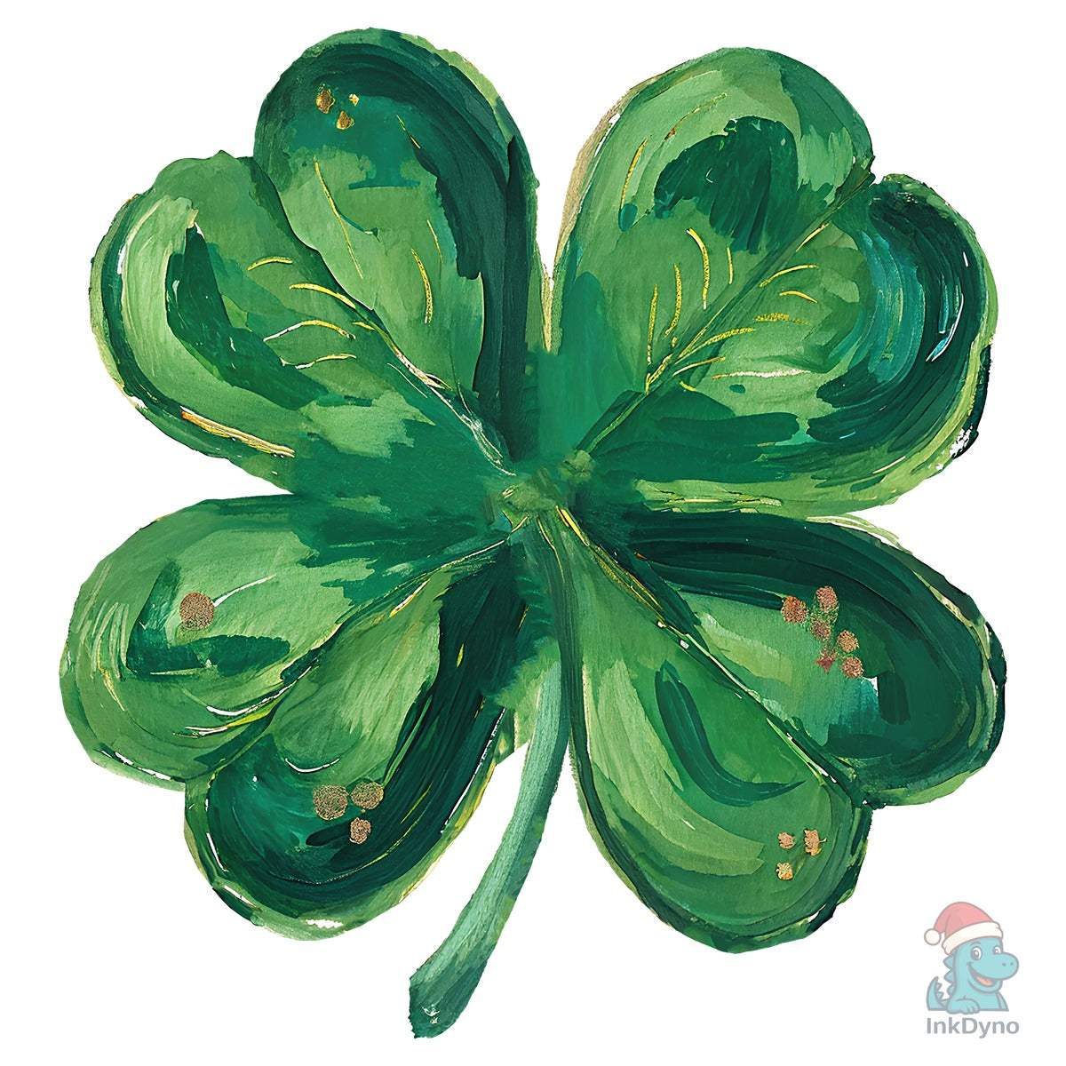 Hand Painted St Patricks Shamrock