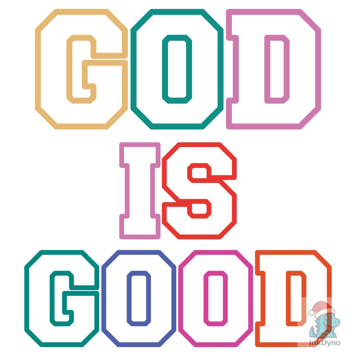 Doodle God is Good Preppy Retro Chr