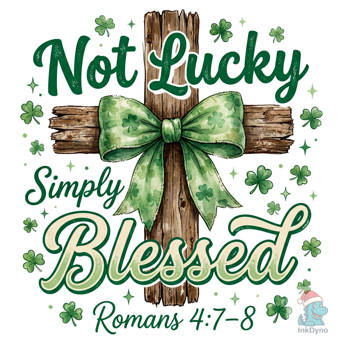 Not Lucky Simply Blessed Christian