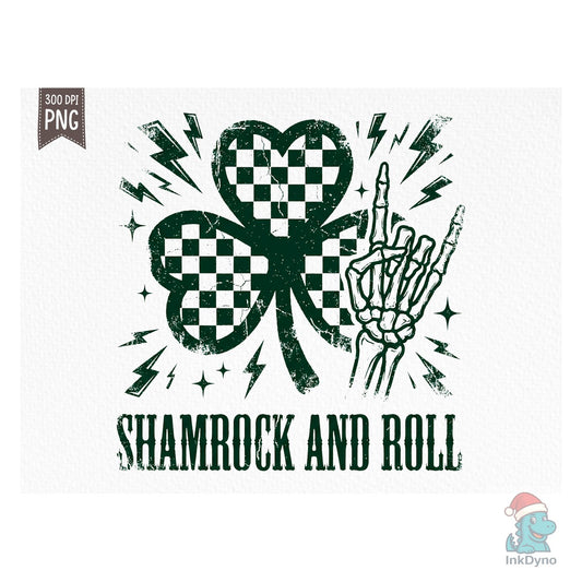 Shamrock and Roll St Patrick's Day - DTF Transfer