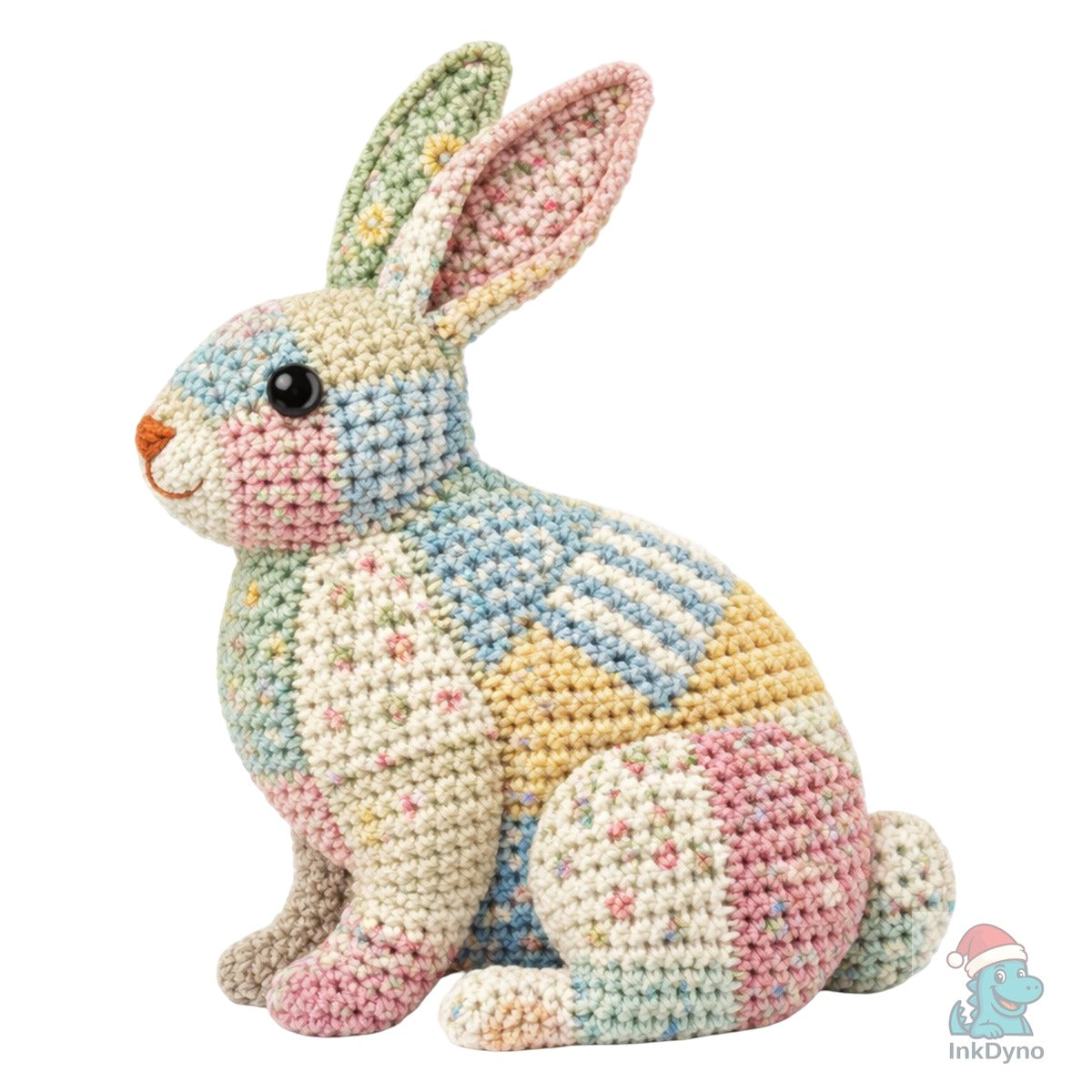 Easter Bunny Patchwork Floral