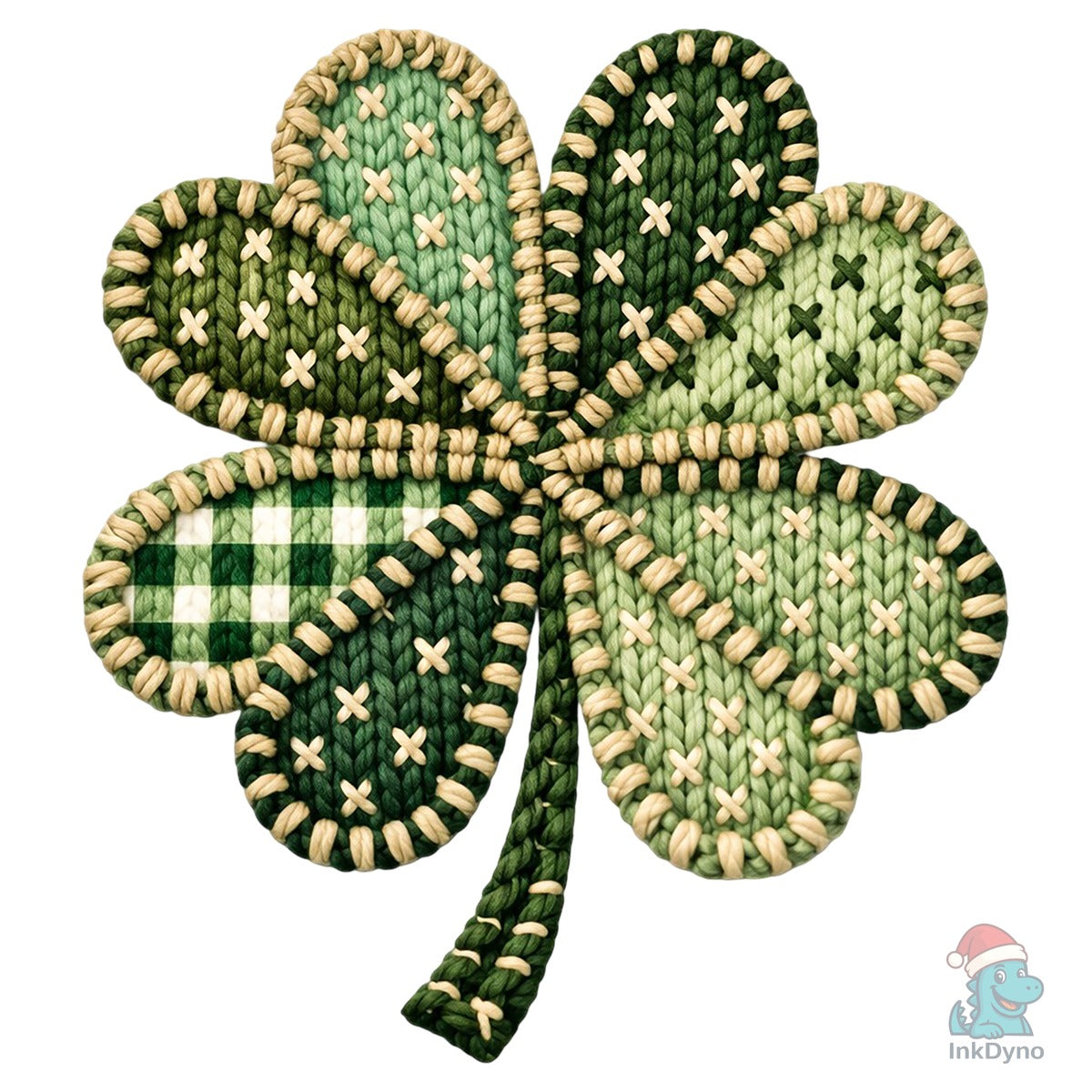 Patchwork St Patrick's Day Shamrock