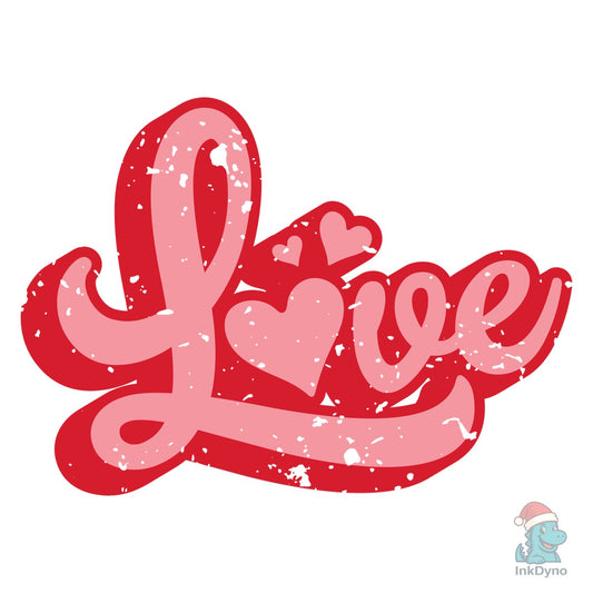 Retro Love Valentine Valentine Love - DTF Transfer