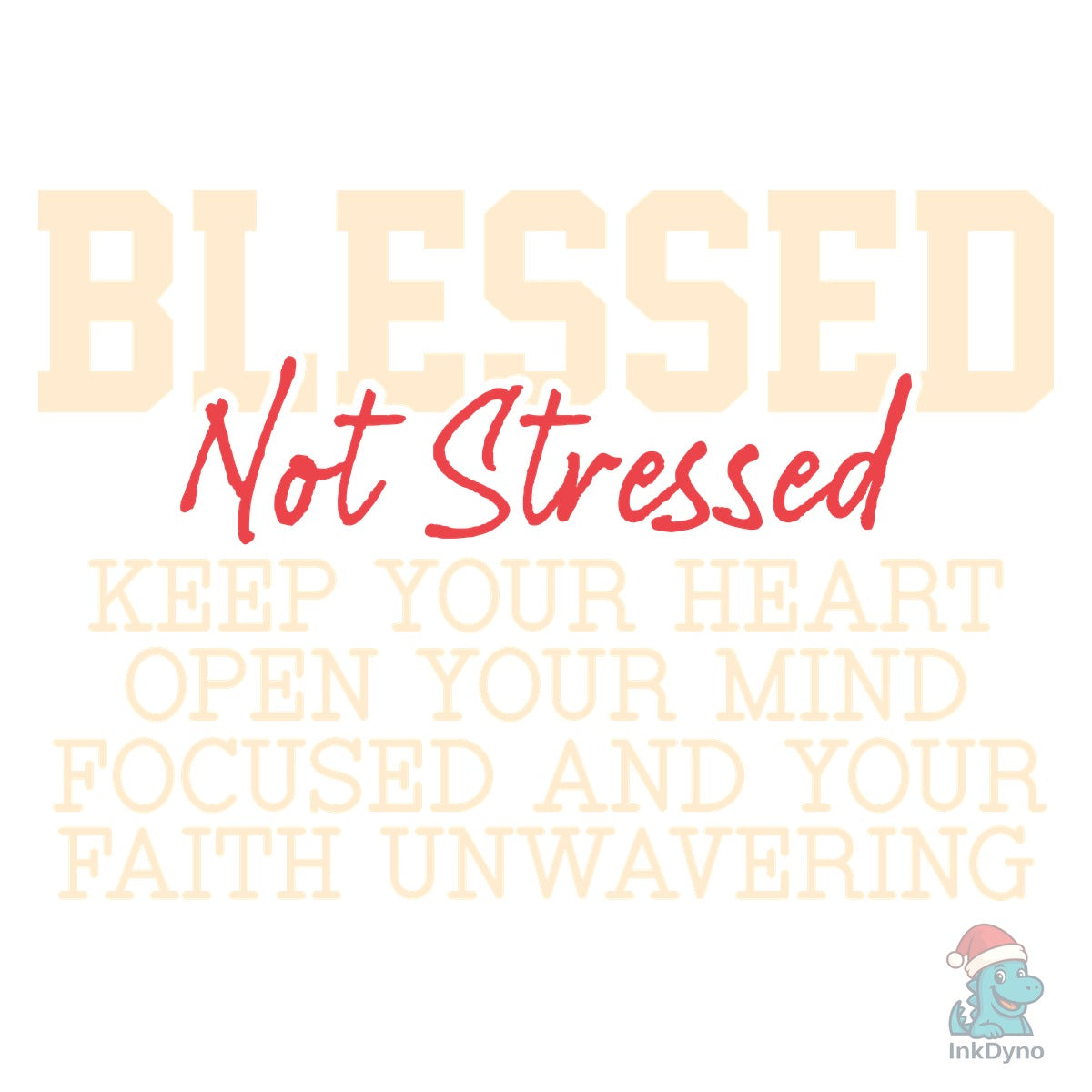 Blessed Not Stressed Shirt Christian