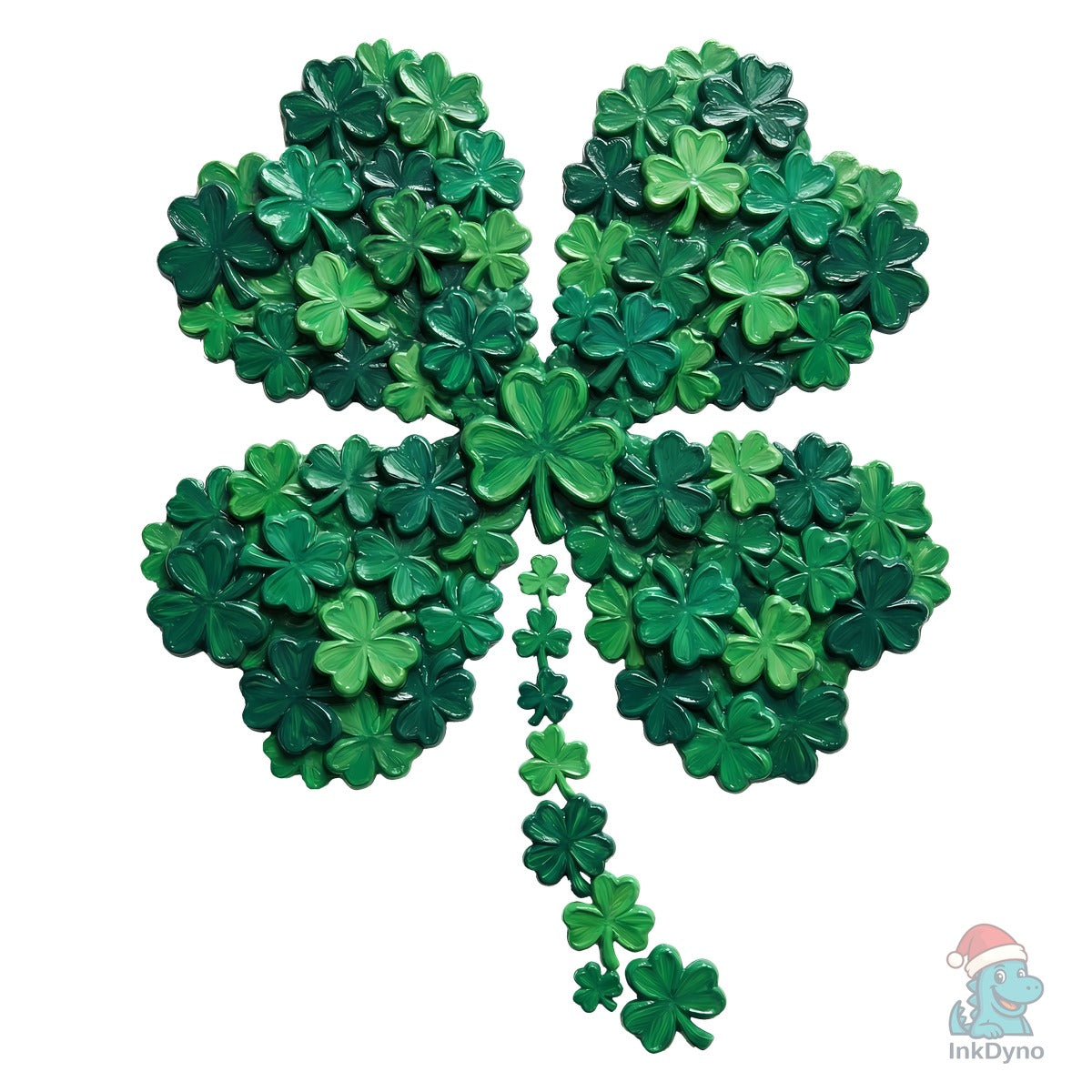 Hand Painted Shamrock St Patrick's Day