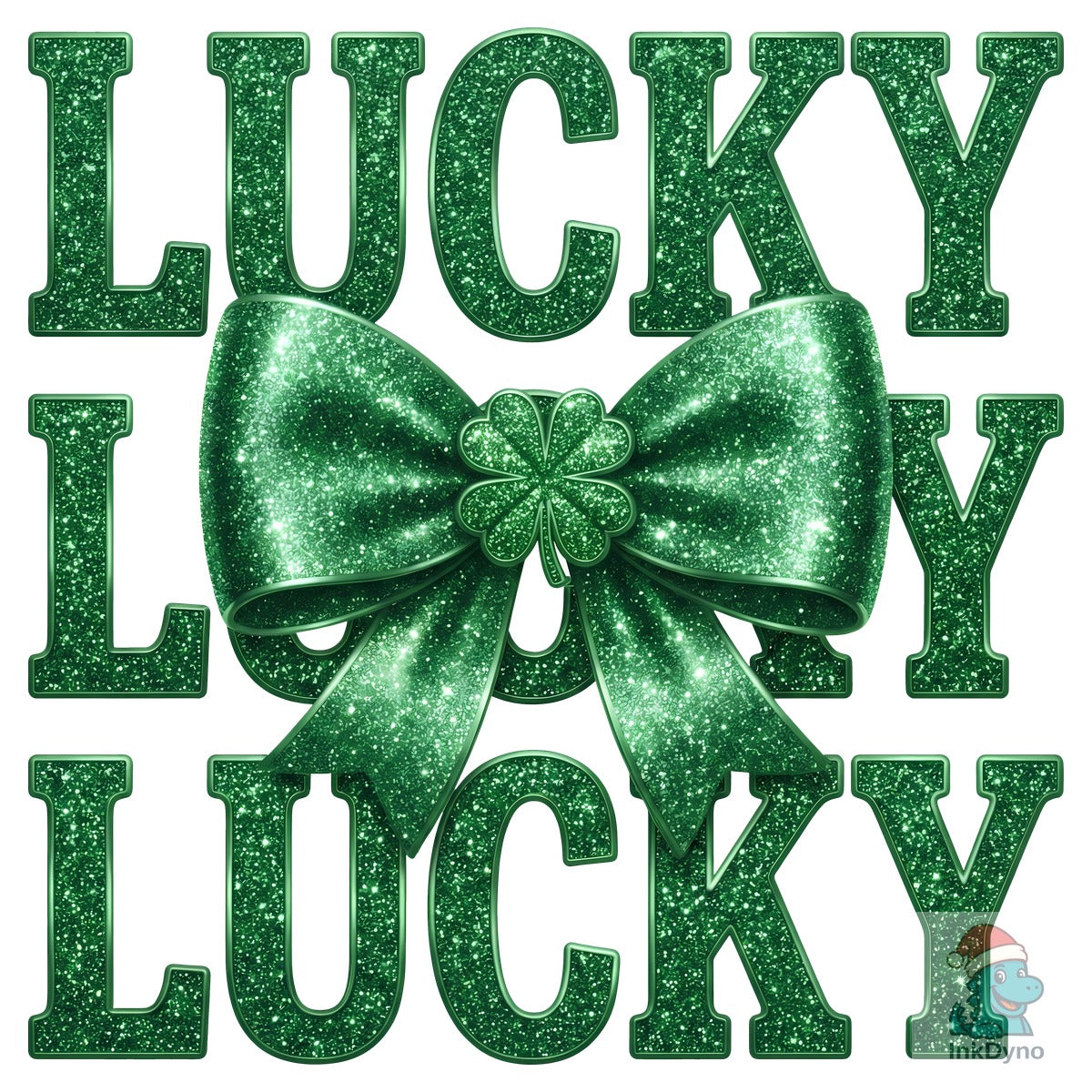 Lucky St Patrick's Day Green Glitter