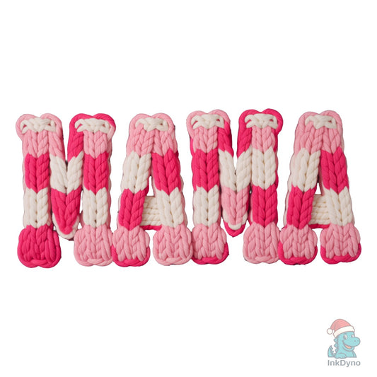 Pink Mama Faux Yarn Trendy Shirt - DTF Transfer