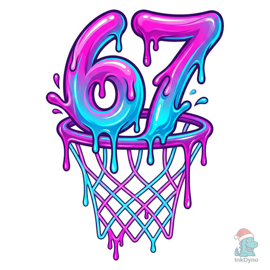 67 Viral Meme Dripping Basketball - DTF Transfer