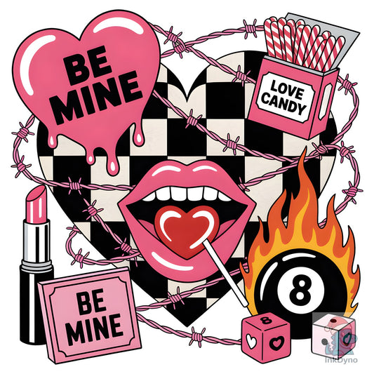 Be Mine Valentine Western Valentine - DTF Transfer