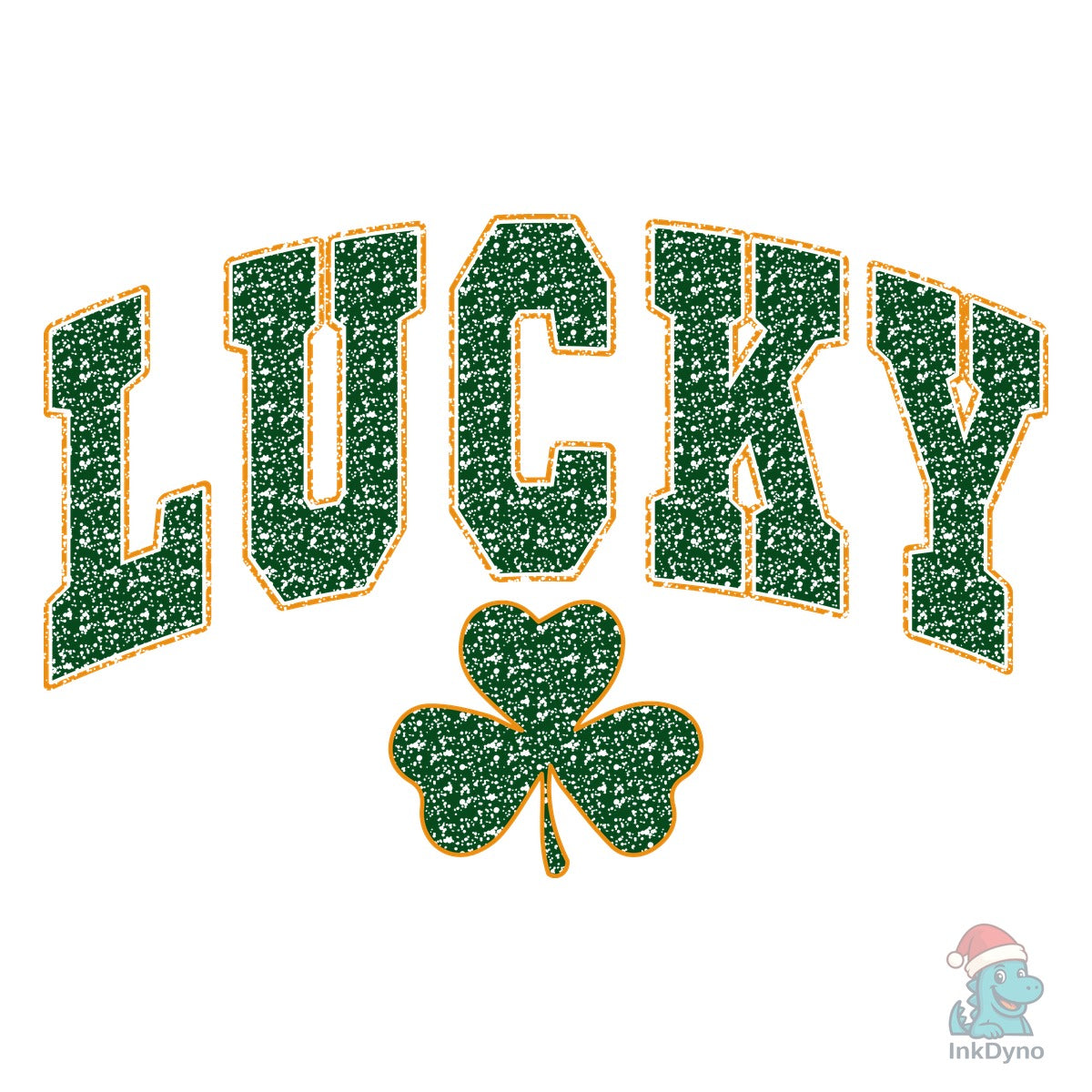 Retro Lucky Varsity Shamrock St Pat