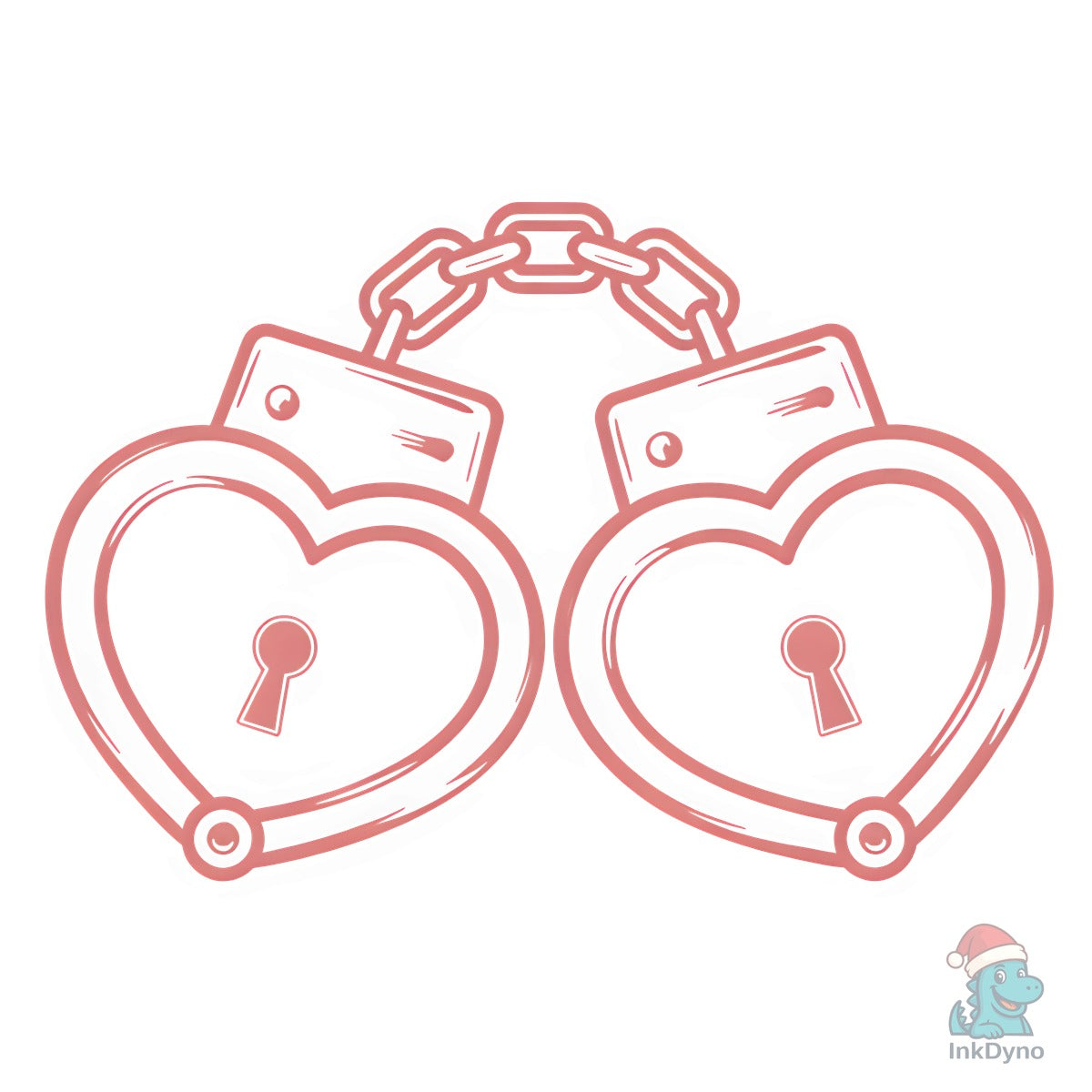 Heart Handcuffs Valentine T-Shirt