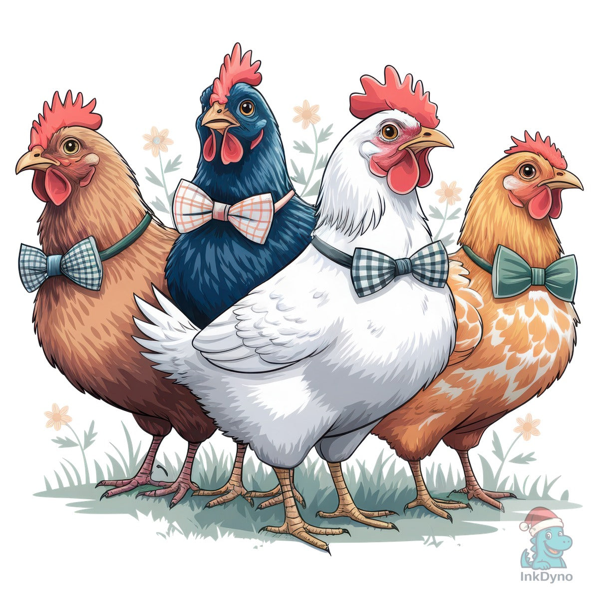 Retro Coquette Chicken Farm Bird