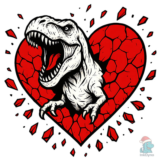 Dinosaur Heart Love - DTF Transfer