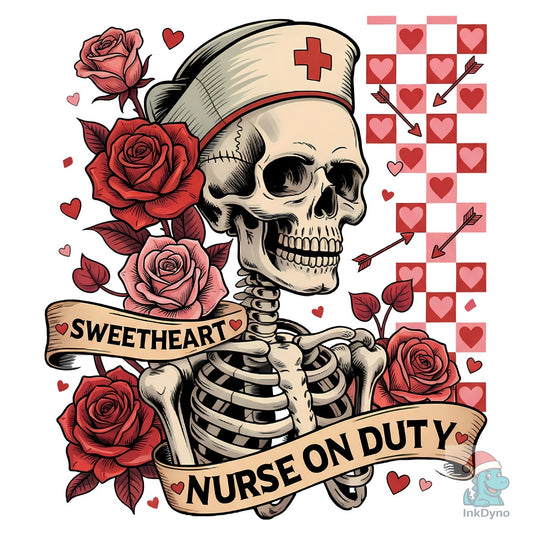 Funny Skeleton Valentine's Day Shirt - DTF Transfer