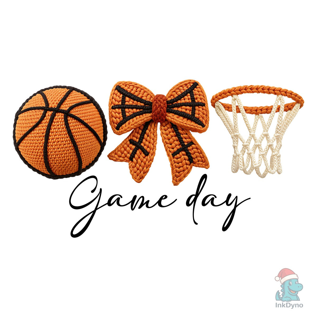 Game Day Faux Yarn Basketball