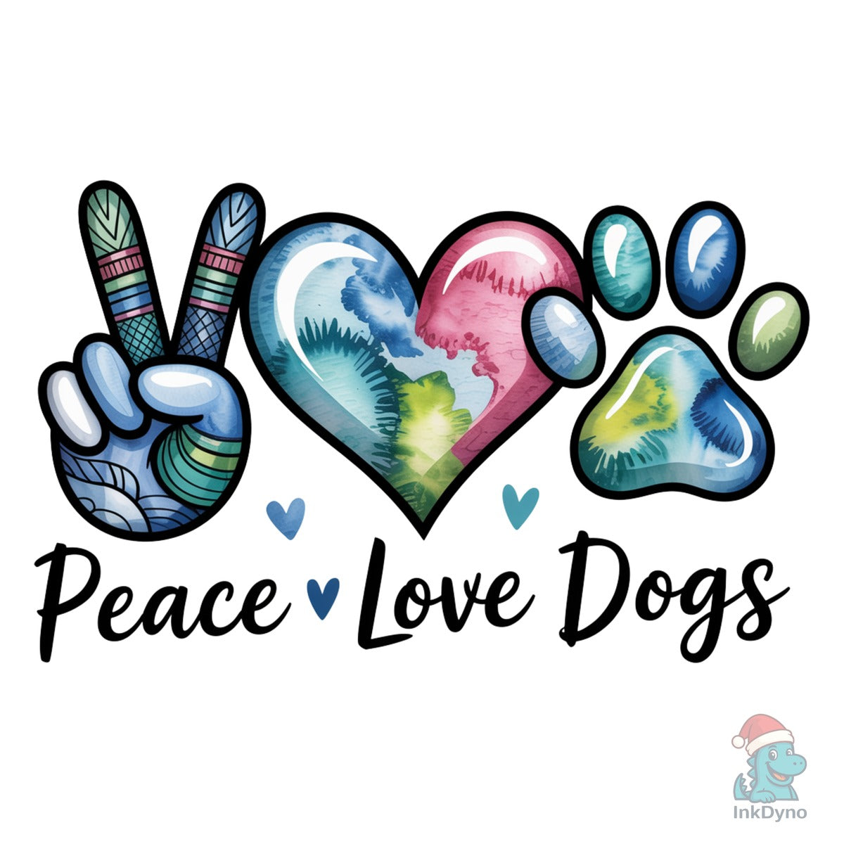 Peace Love Dogs Dog Lover Shirt