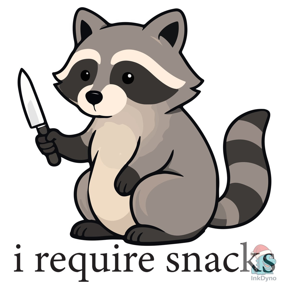 I Require Snacks Funny Raccoon Humor