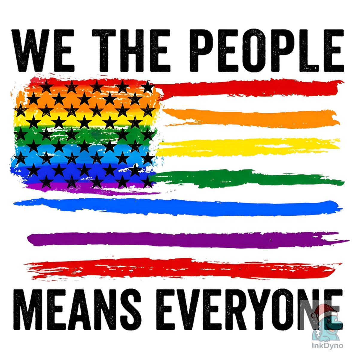 Pride Means Everyone Rainbow Flag