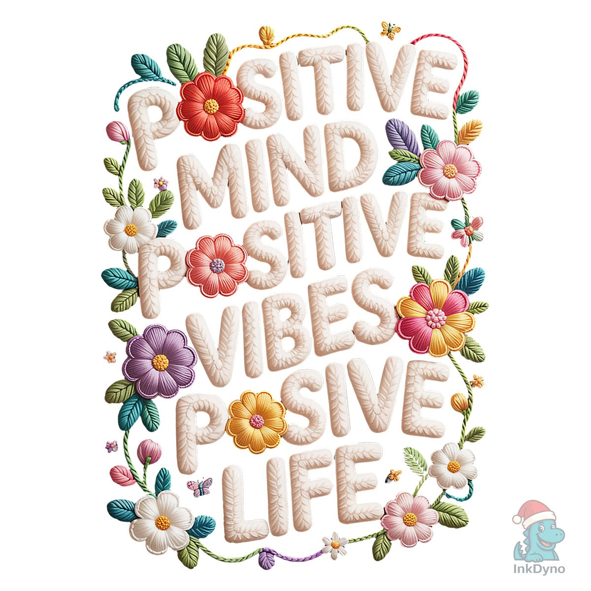 Faux Yarn Positive Vibes Tee