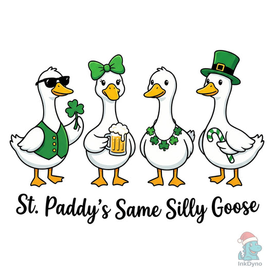 Funny St Patrick's Day Goose Sublimation - DTF Transfer