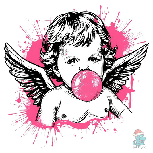 Grunge Cupid Bubblegum Angel - DTF Transfer