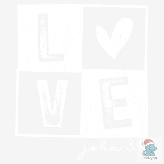 Loved John 3:16 Christian - DTF Transfer