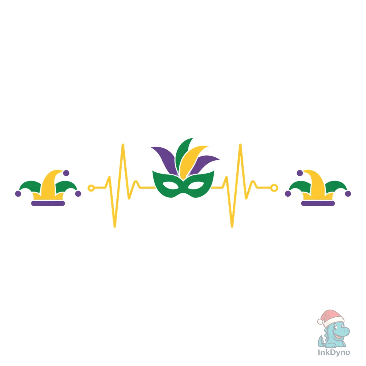 Mardi Gras Heartbeat Carnival Mask