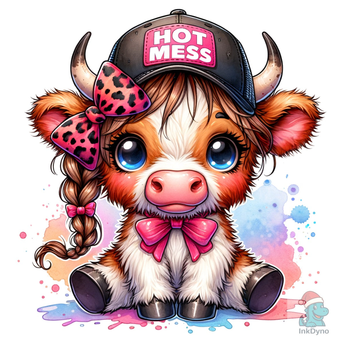 Funny Hot Mess Highland Cow