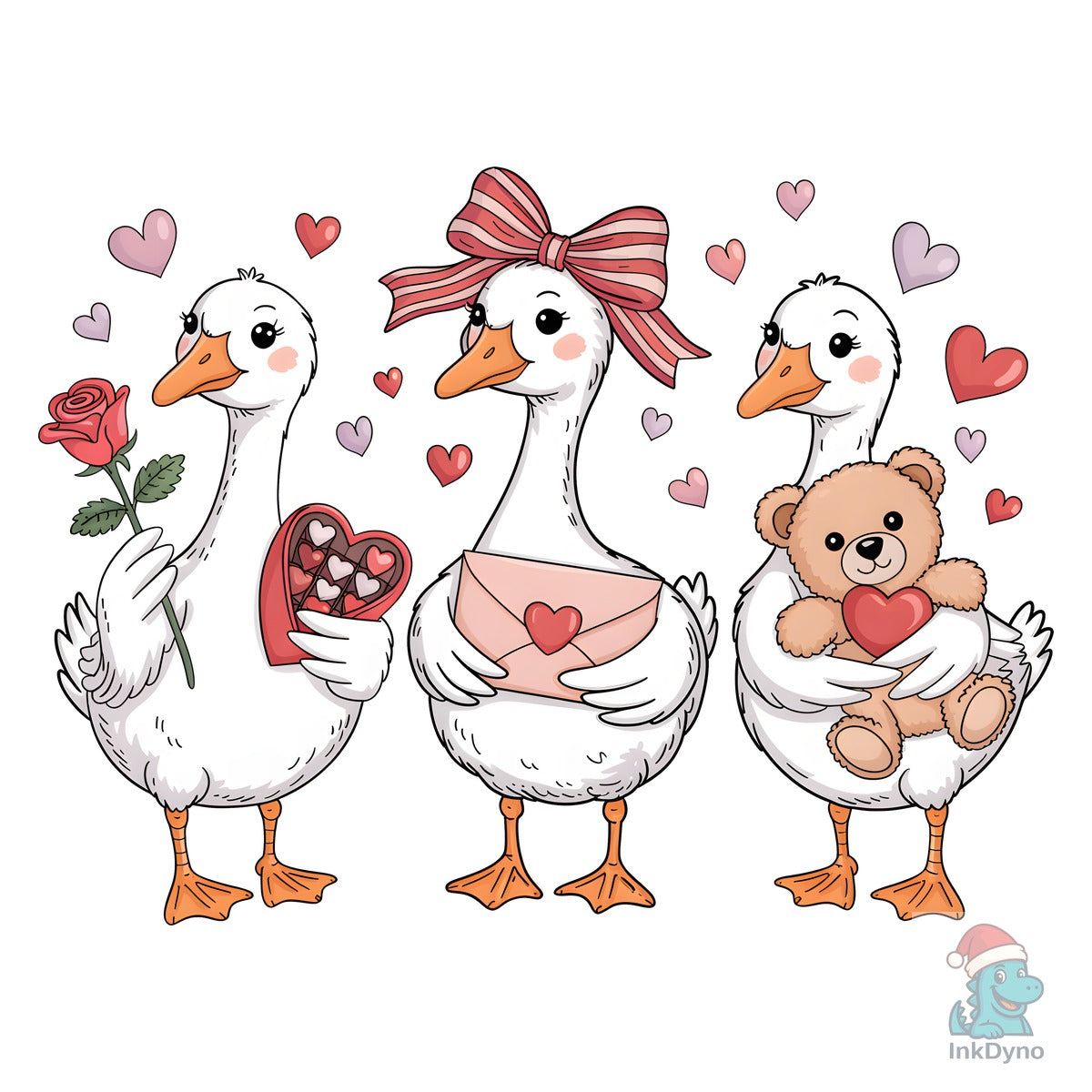 Funny Valentine Goose Sublimation