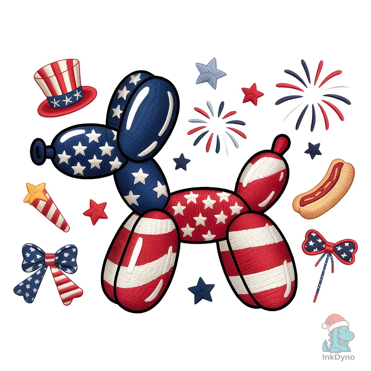 4th of July Coquette Patriotic Dog