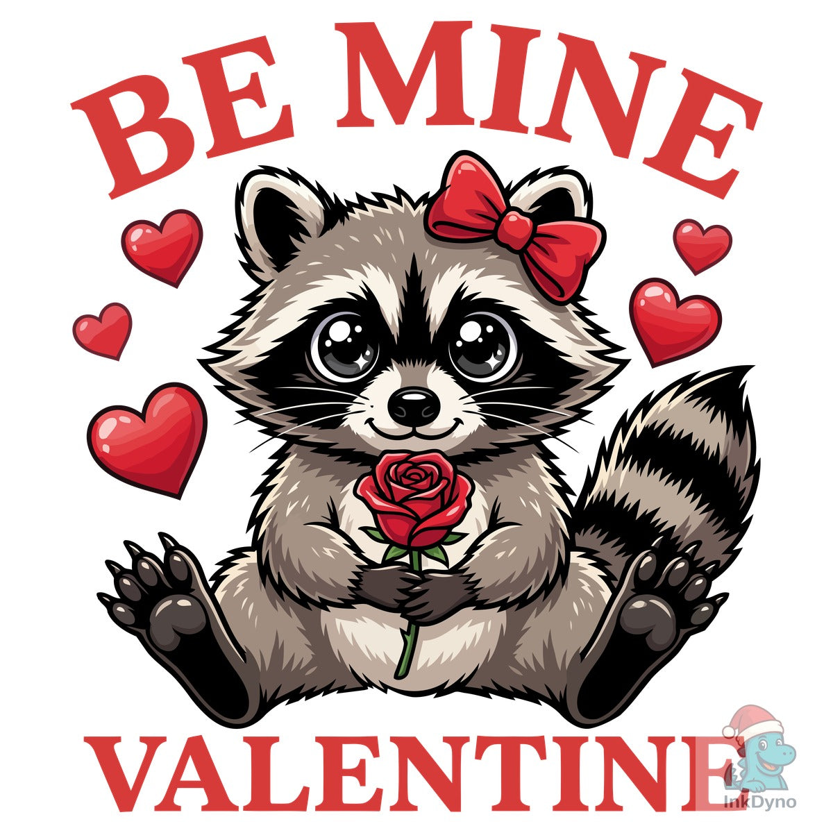 Funny Be Mine Raccoon Valentine