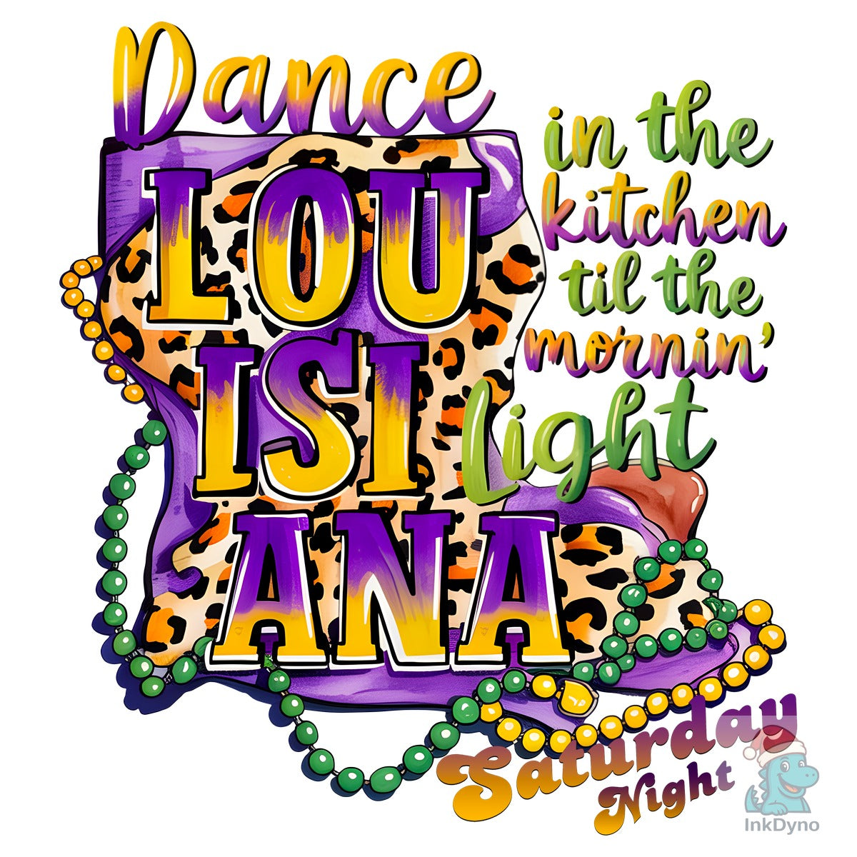 Mardi Gras Louisiana Map