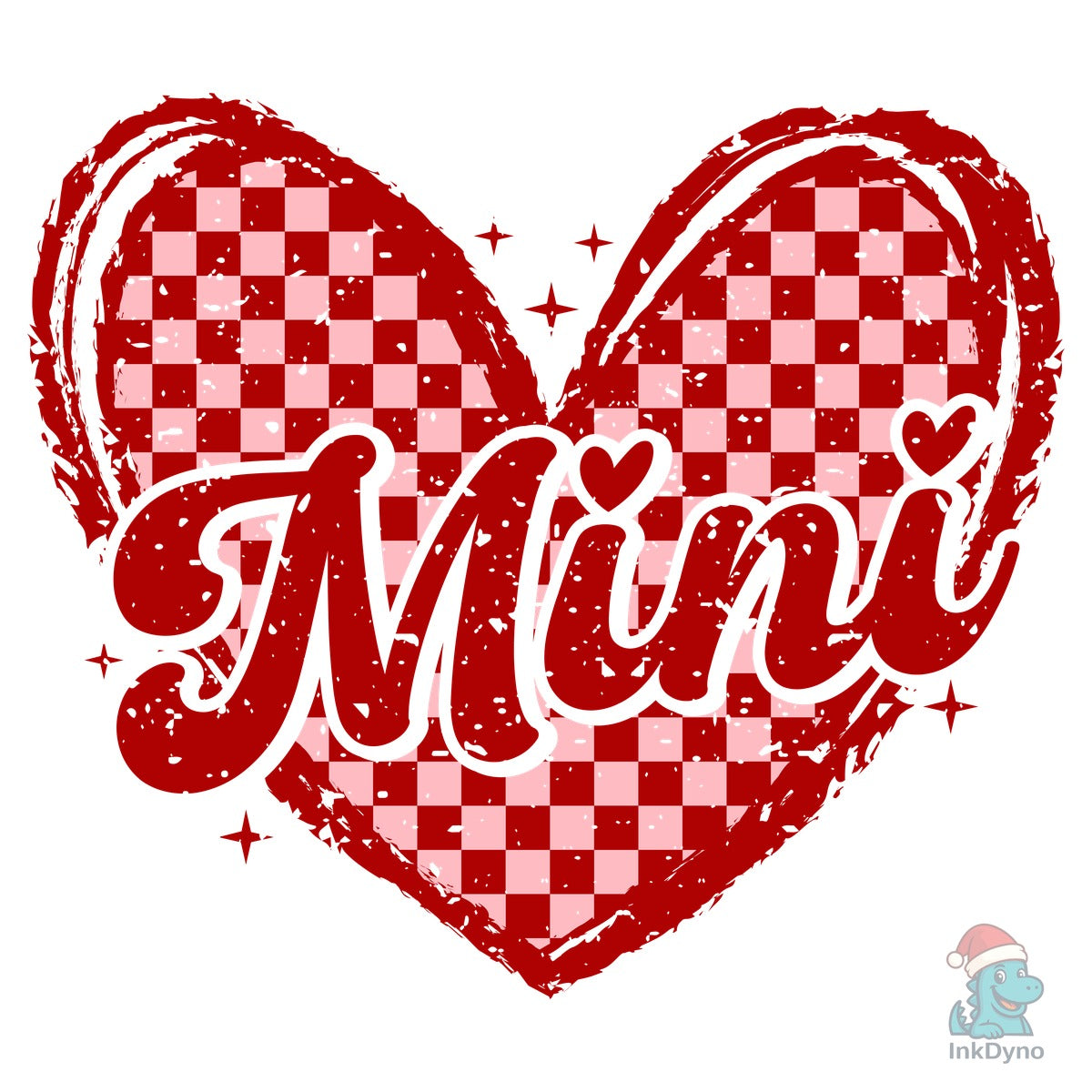 Mini Checkered Heart Valentine