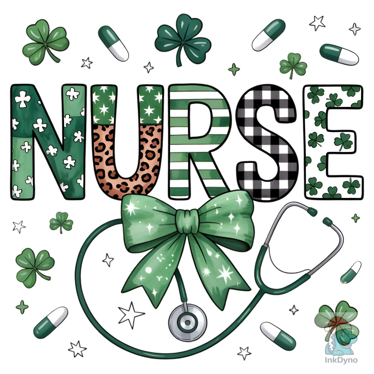 St Patrick's Day Nurse Shamrock