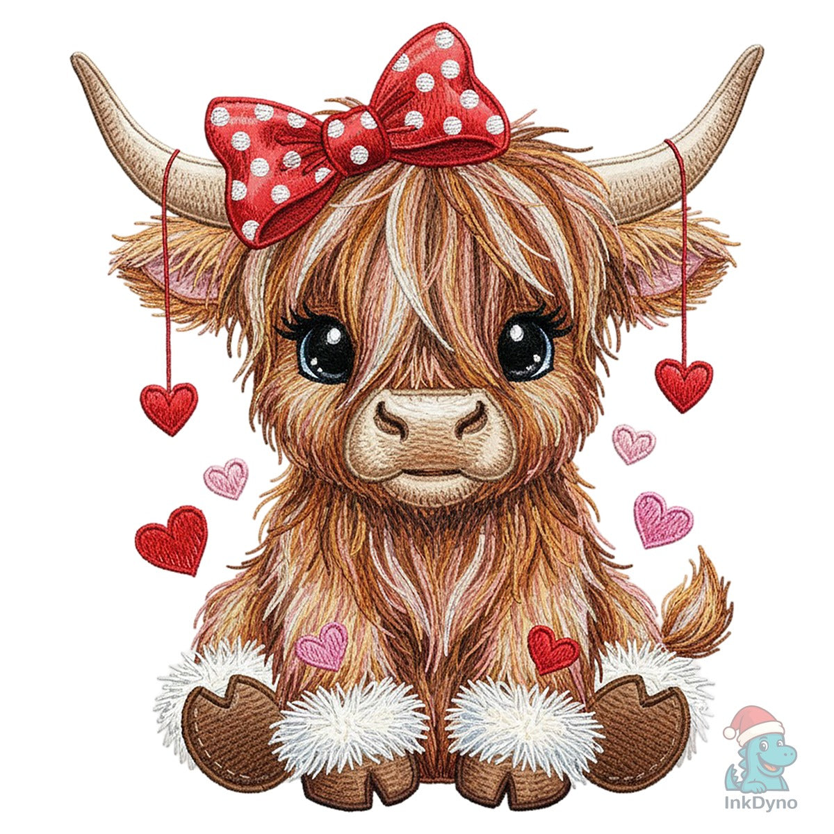 Crochet Valentines Highland Cow
