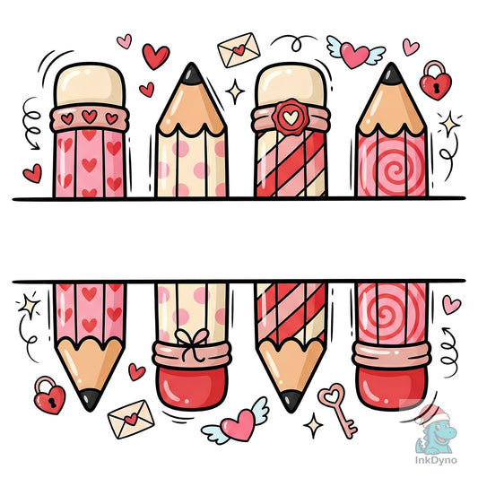 Personalized Valentine's Day Pencil - DTF Transfer