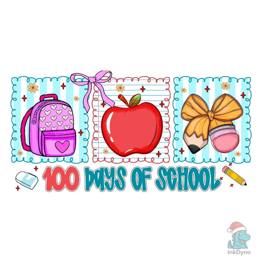 Preppy 100 Days School Teacher Gift - DTF Transfer