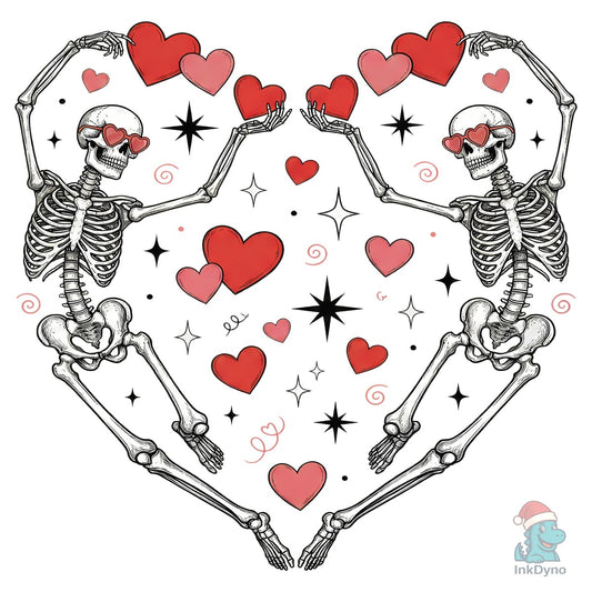 Valentine Skeleton Love - DTF Transfer