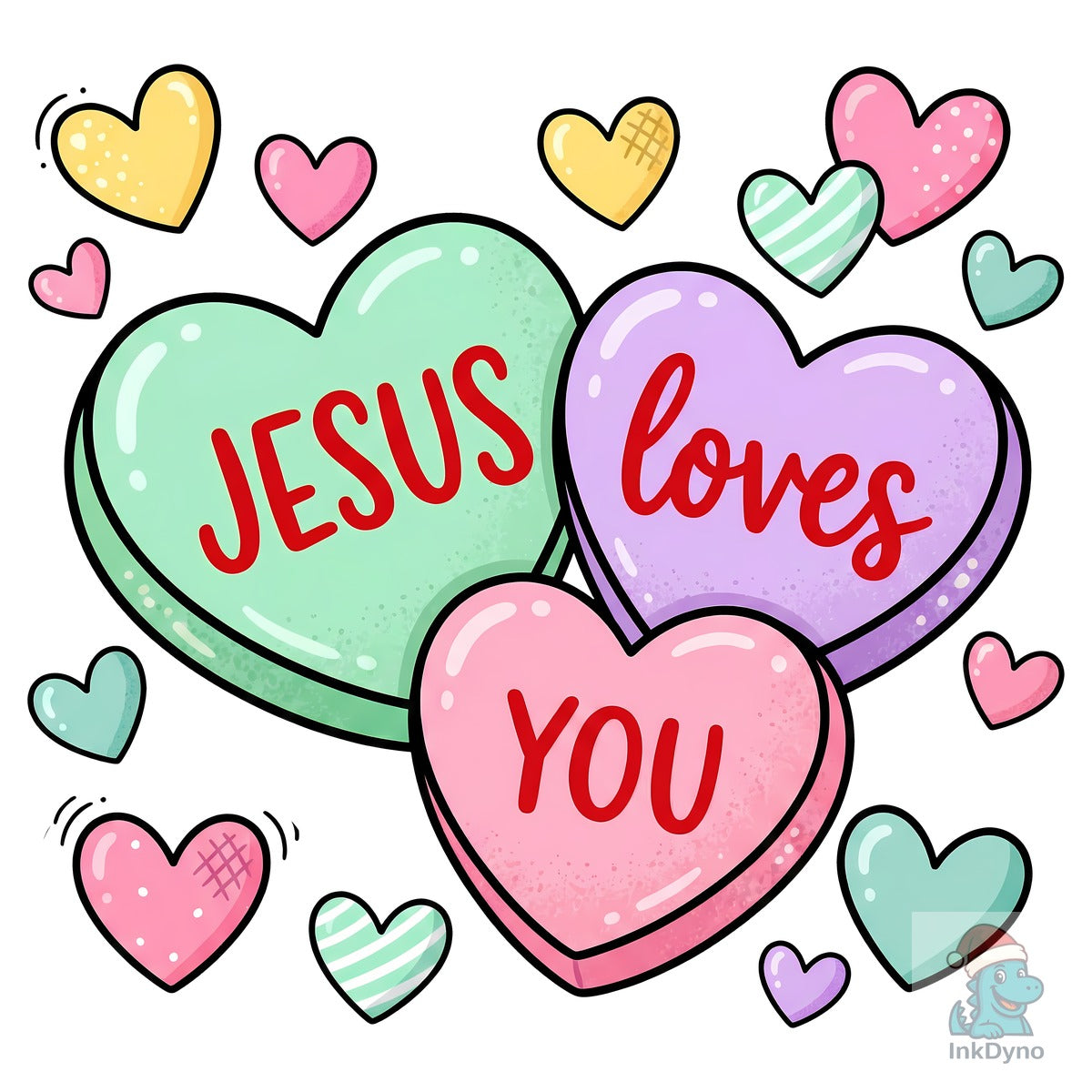 Jesus Loves You Valentine Design