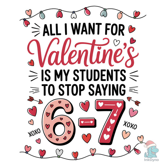 Teacher Love Valentine Math Joke - DTF Transfer