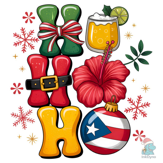 Boricua Christmas Puerto Rico - DTF Transfer